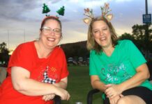 Sunset lights up Carols