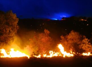 BREAKING: Fire races through hills behind Braitling