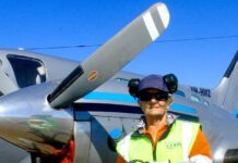 Jan hung up her fuel hose